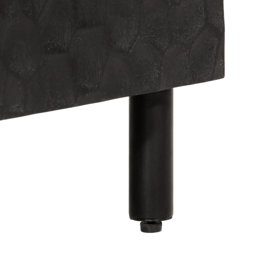 Aparador madera maciza de mango negro 80x33x75