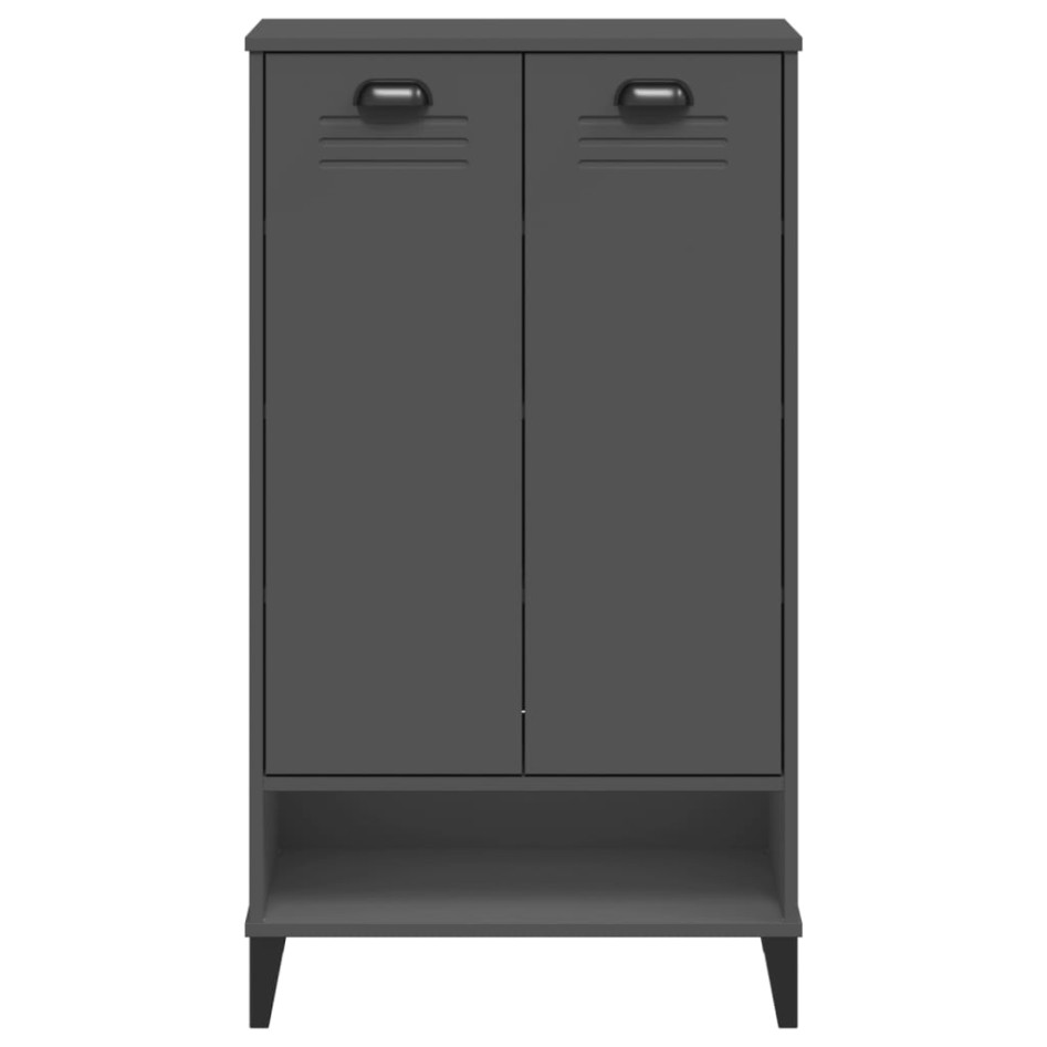 Mueble zapatero VIKEN madera maciza de pino gris