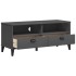 Mueble de TV VIKEN madera maciza de pino gris