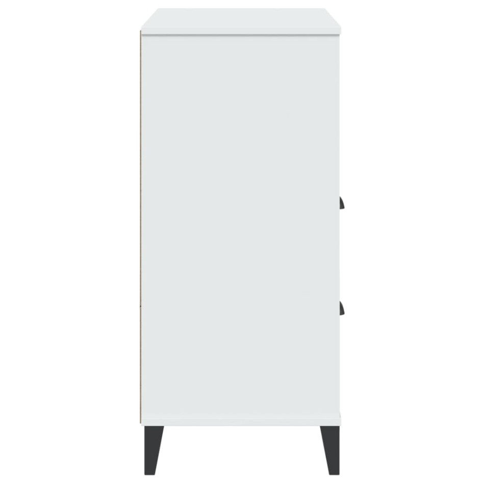 Librería VIKEN madera maciza de pino blanco 80x40x90