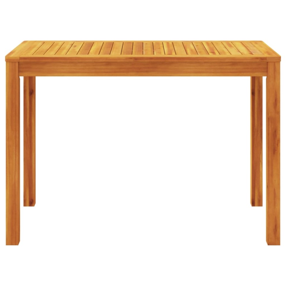 Mesa de comedor de jardín madera maciza de acacia 110x55x75