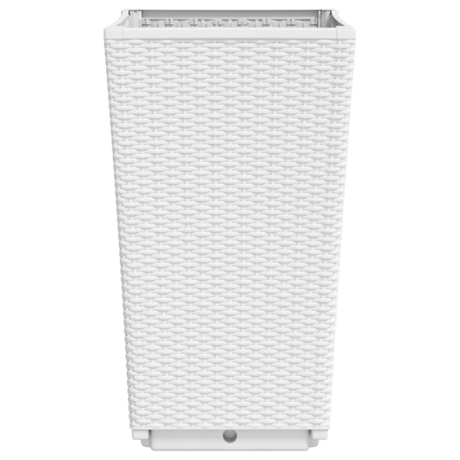 Jardineras 4 unidades PP blanco 32,5x32,5x57