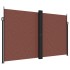 Toldo lateral retráctil marrón 200x600