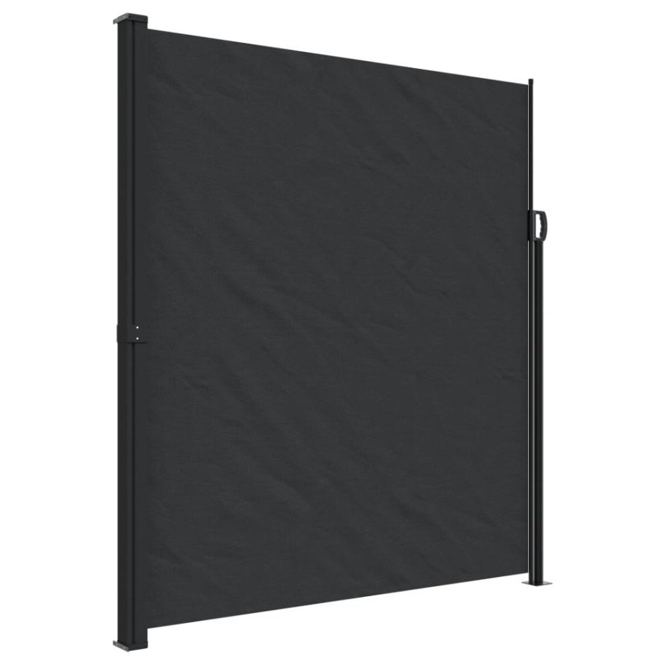 Toldo lateral retráctil negro 220x600