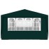 Carpa profesional para fiestas con paredes verde 90 g/m² 4x9