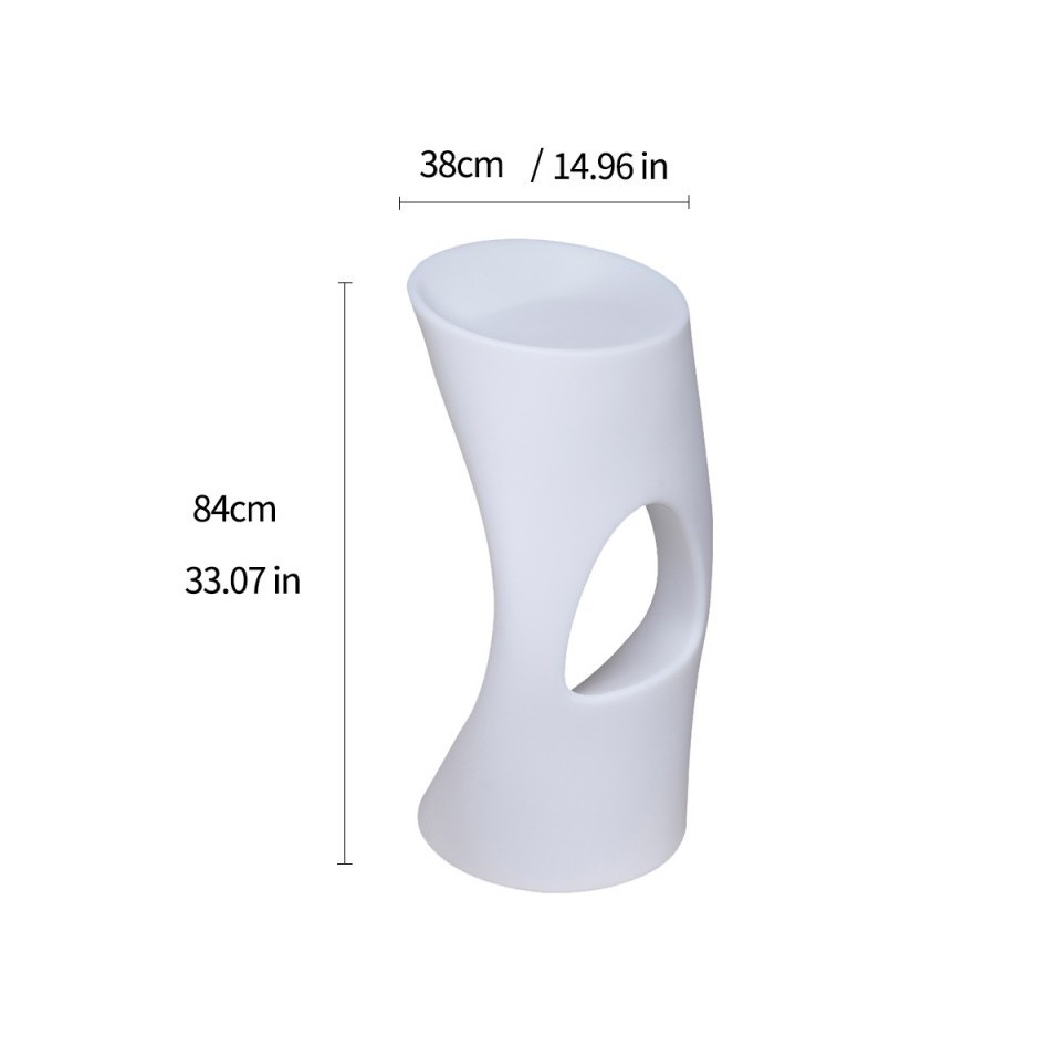 Taburete con luz RGBW, modelo Bled