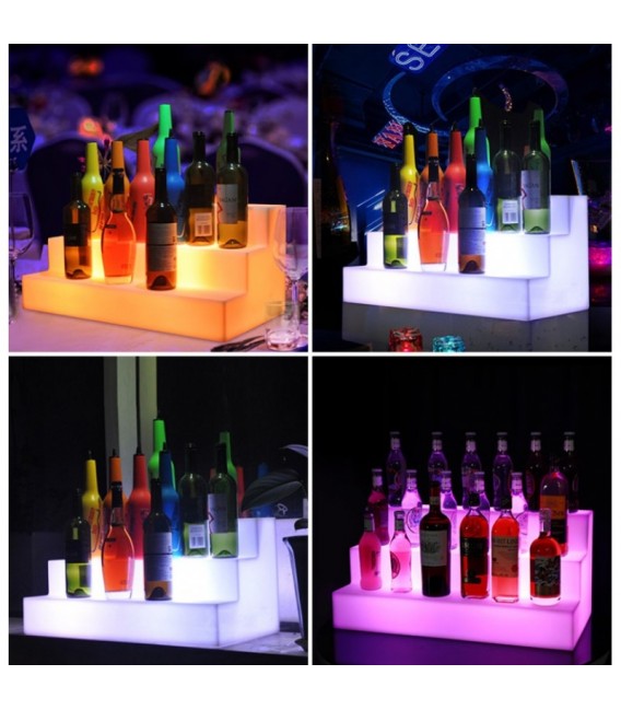 Botellero con luz RGBW, modelo Bled