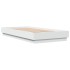 Estructura de cama con luces LED blanco 90x190