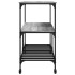 Carrito de cocina madera ingeniería gris Sonoma 100x50x95