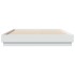 Estructura de cama con luces LED blanco 120x200