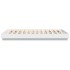 Estructura de cama con luces LED blanco 120x200