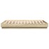 Estructura de cama con luces LED roble Sonoma 135x190