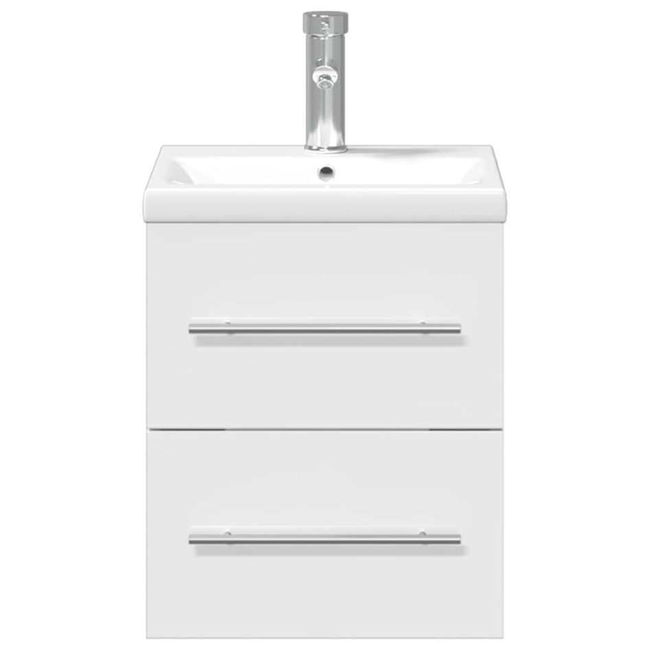 Mueble de baño con lavabo integrado blanco