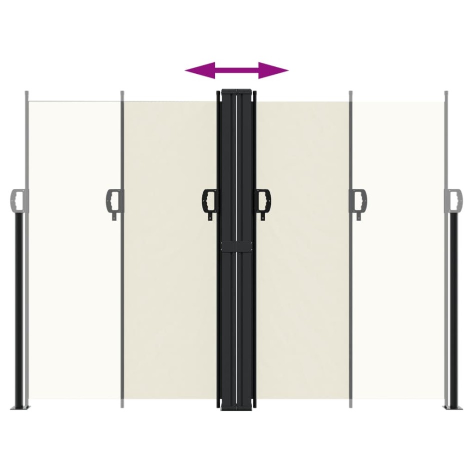 Toldo lateral retráctil crema 180x1200