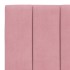 Estructura de cama con luces LED terciopelo rosa 80x200