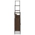 Set de muebles de baño 4 pzas madera contrachapada marrón