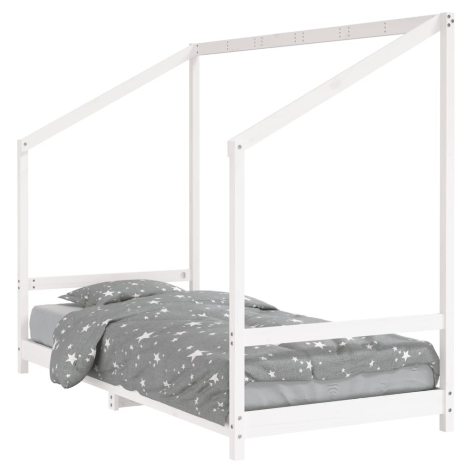 Estructura de cama para niños madera de pino blanco 90x200