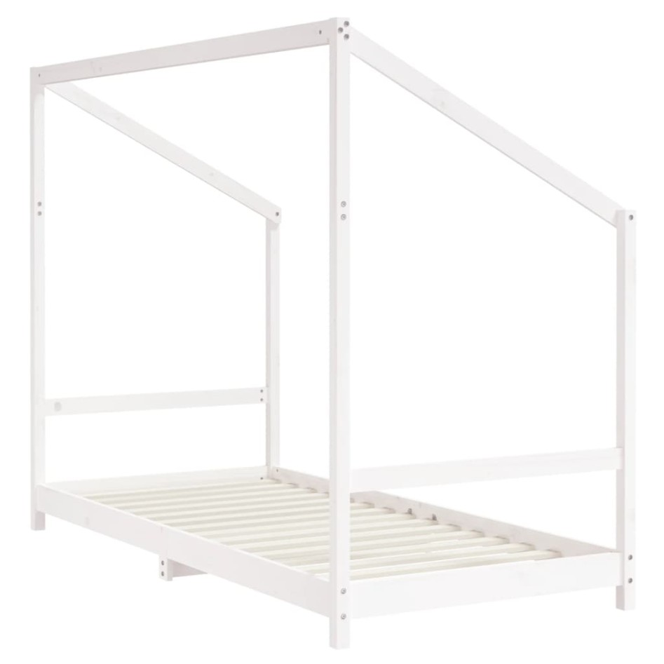 Estructura de cama para niños madera de pino blanco 90x200