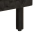 Armario de lavabo de baño madera maciza mango negro 62x33x58