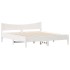 Estructura de cama con cabecero madera de pino blanco