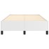 Estructura de cama cuero sintético blanco 120x190