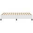 Estructura de cama cuero sintético blanco 120x190