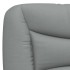 Estructura de cama con luces LED tela gris claro 80x200