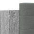 Estructura cama con cabecero luces LED gris Sonoma 120x190