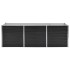 Arriate de acero galvanizado gris antracita 240x80x77