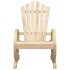 Sillones de jardín Adirondack 2 uds madera maciza de