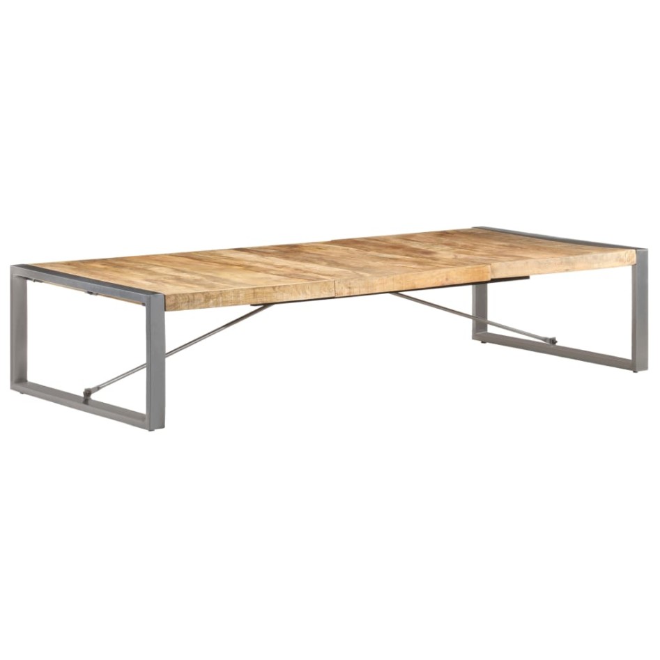 Mesa de centro de madera de mango rugosa 180x90x40