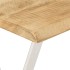 Mesa consola con borde natural madera mango maciza 105x33x76