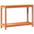 Mesa de plantación y estante madera maciza marrón 108x35x75