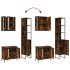 Set de muebles baño 3 pzas madera contrachapada roble