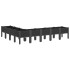 Jardinera con patas PP negro 200x160x42