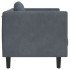 Sillón con cojín terciopelo gris