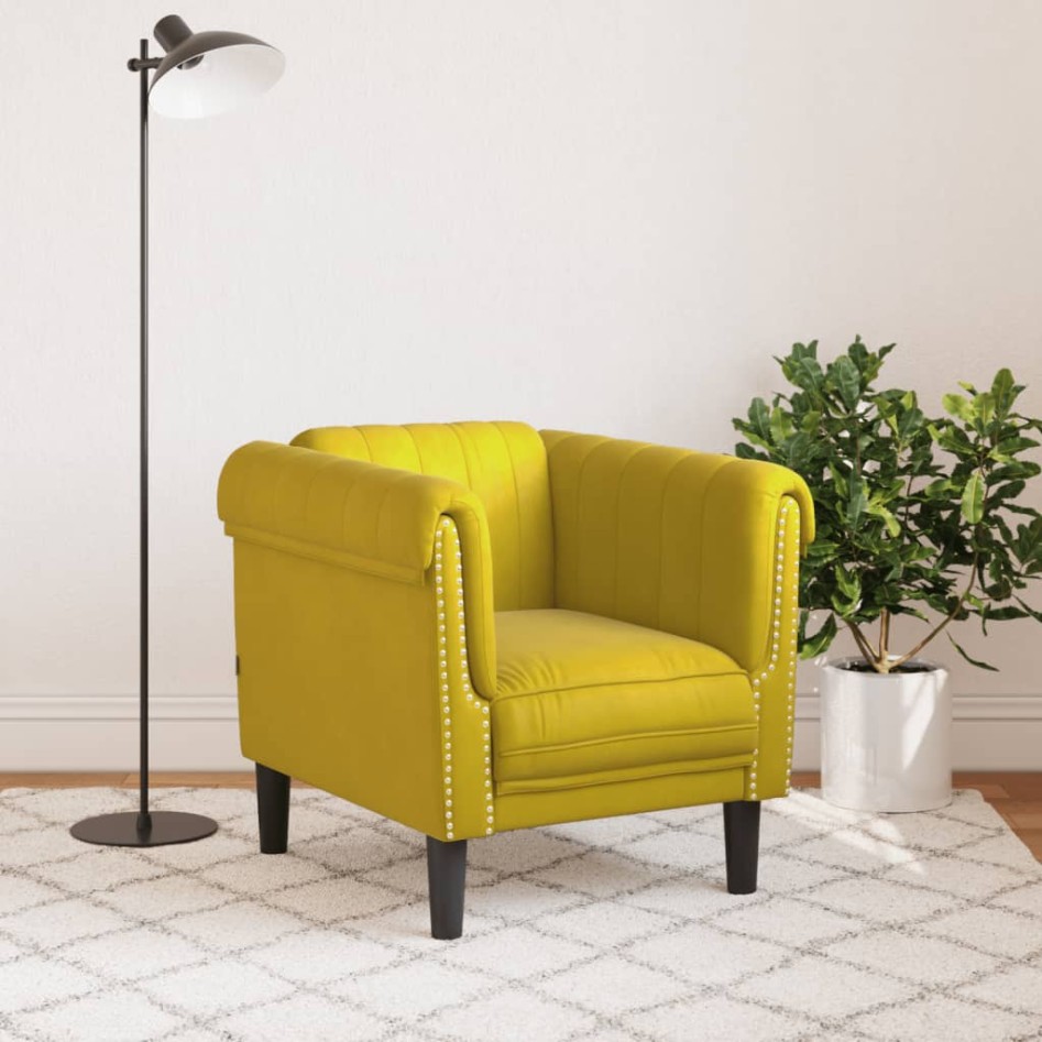 Sillón de terciopelo