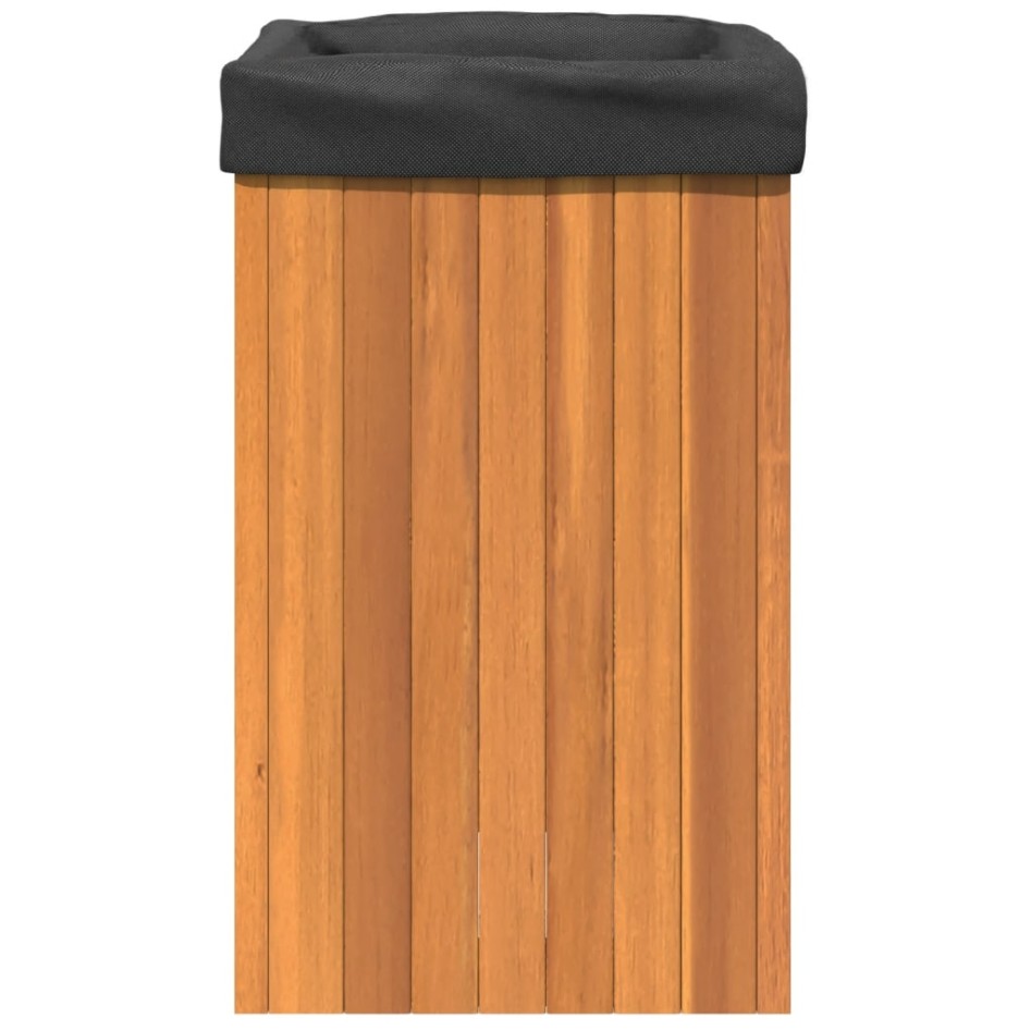 Jardinera de madera maciza de acacia 35x35x60