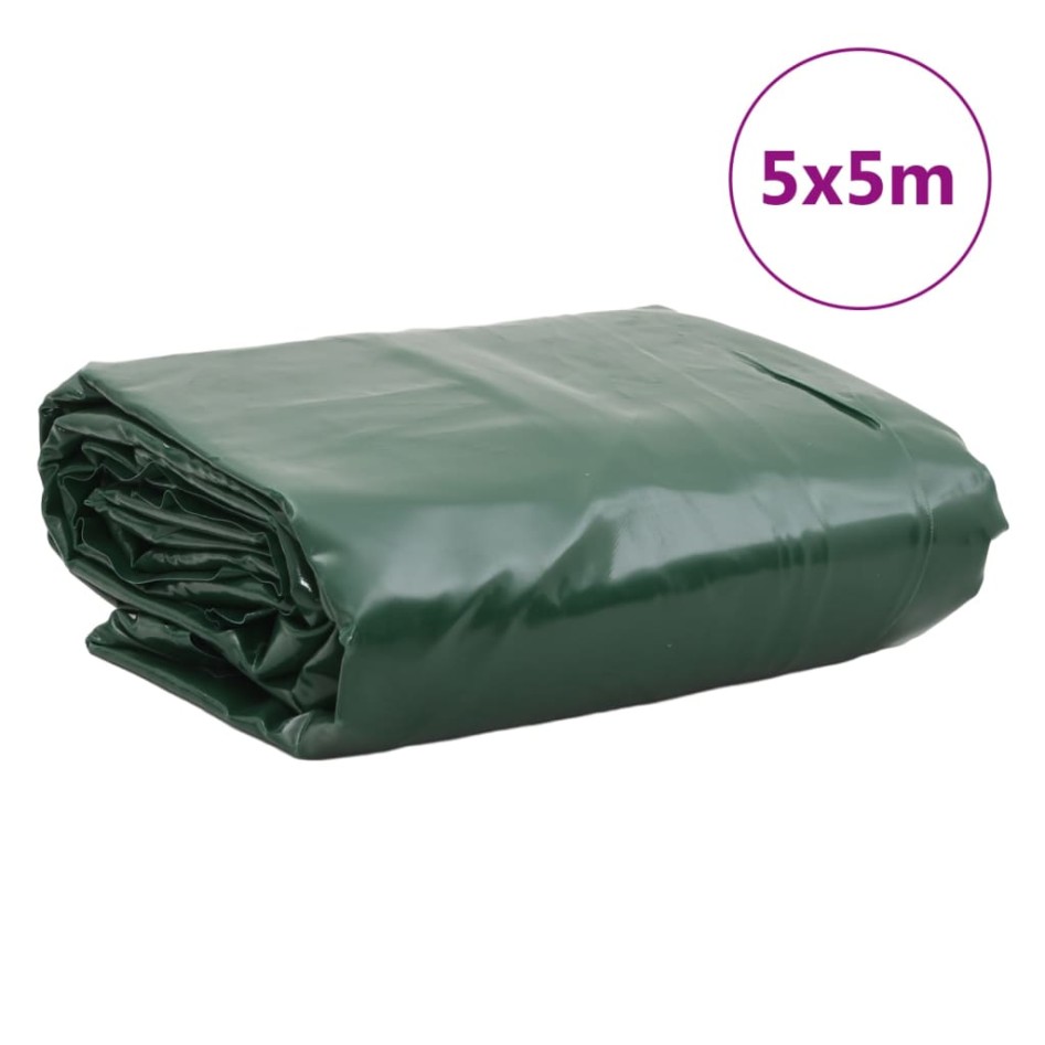 Lona verde 5x5 m 650