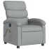 Sillón reclinable de masaje eléctrico tela gris