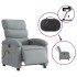 Sillón reclinable de masaje eléctrico tela gris
