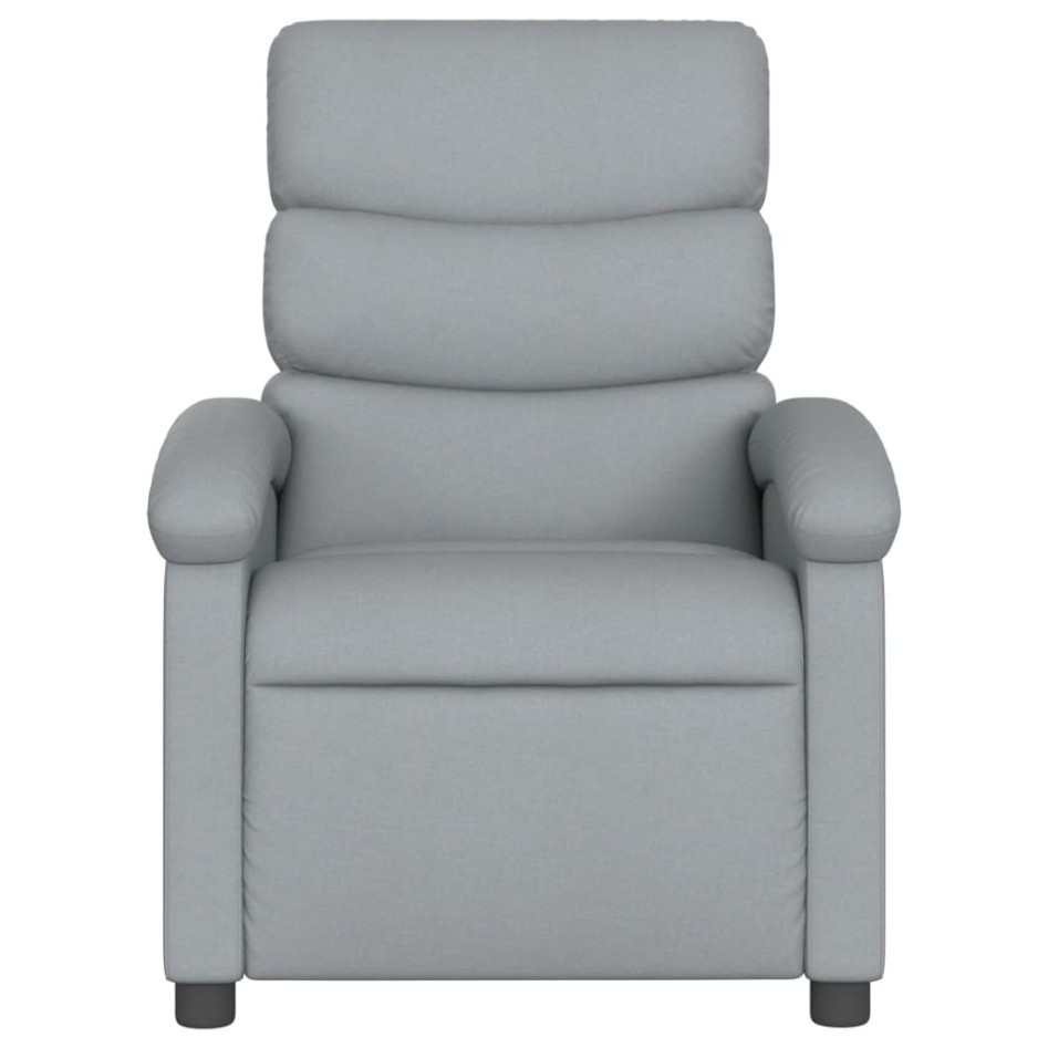 Sillón reclinable de masaje eléctrico tela gris