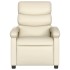 Sillón reclinable eléctrico de cuero sintético