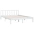 Estructura de cama de madera maciza de pino blanco 140x200