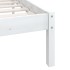 Estructura de cama de madera maciza de pino blanco 140x200