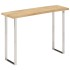 Mesa consola con borde natural madera mango maciza 105x33x76