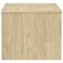 Mesa de centro SAUDA madera maciza pino color roble 99x55x45