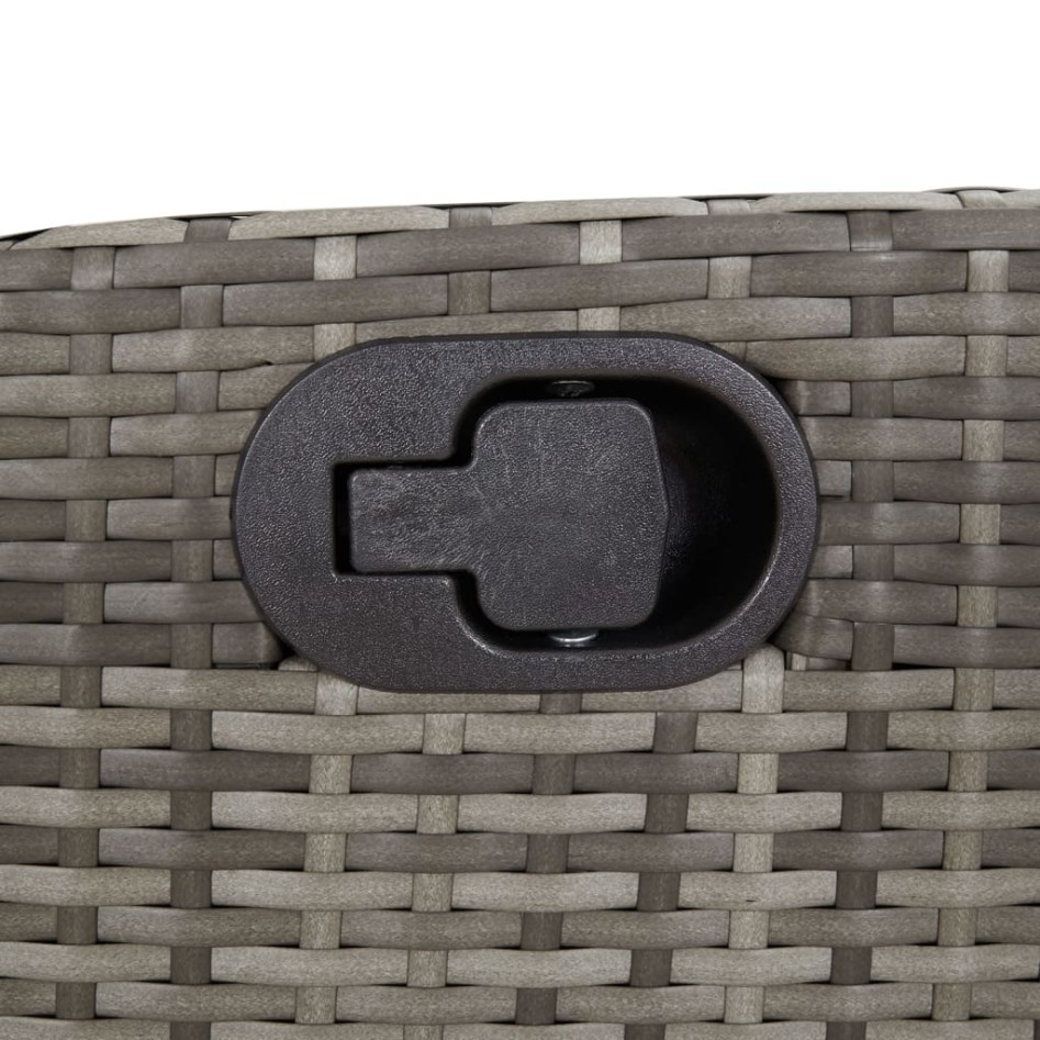 Set comedor de jardín 3 piezas con cojines ratán sintético