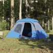 Tienda de campaña 6 personas tela opaca impermeable azul