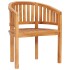 Silla con forma de banana de madera maciza de